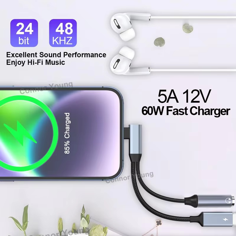 OTG 2 in 1 Elbow Usb Type C to - Transmission Jack Adapter ulasan dan harga