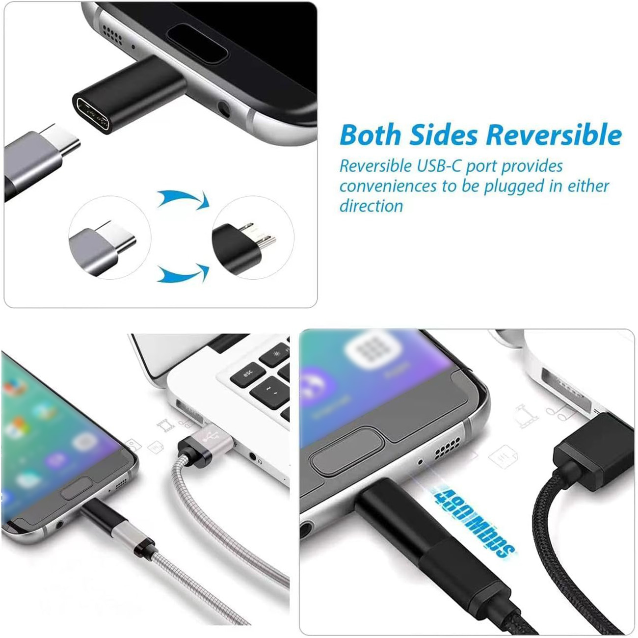 USB Type C Female to Micro USB - Transmission Jack Adapter ulasan dan harga